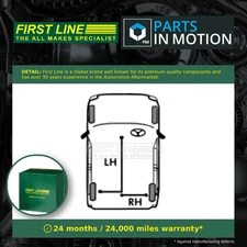 Handbrake Cable fits VOLVO 740 2.0 87 to 91 Hand Brake Parking Firstline 1387787
