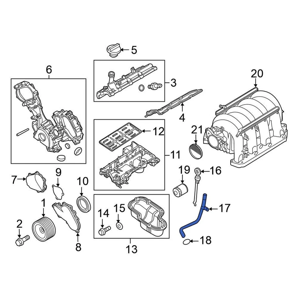 For Nissan Titan 2004-2015 Nissan 111507S000 Engine Oil Dipstick Tube - Изображение 4 из 4