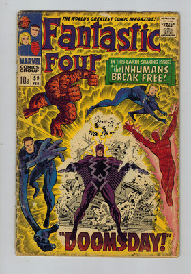 Fantastic Four (1961) #  59 UK Price (2.5-GD+) (2180438) 1967