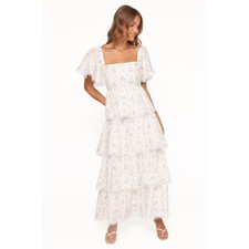 Chapel Maxi Dress - White Vintage Floral M