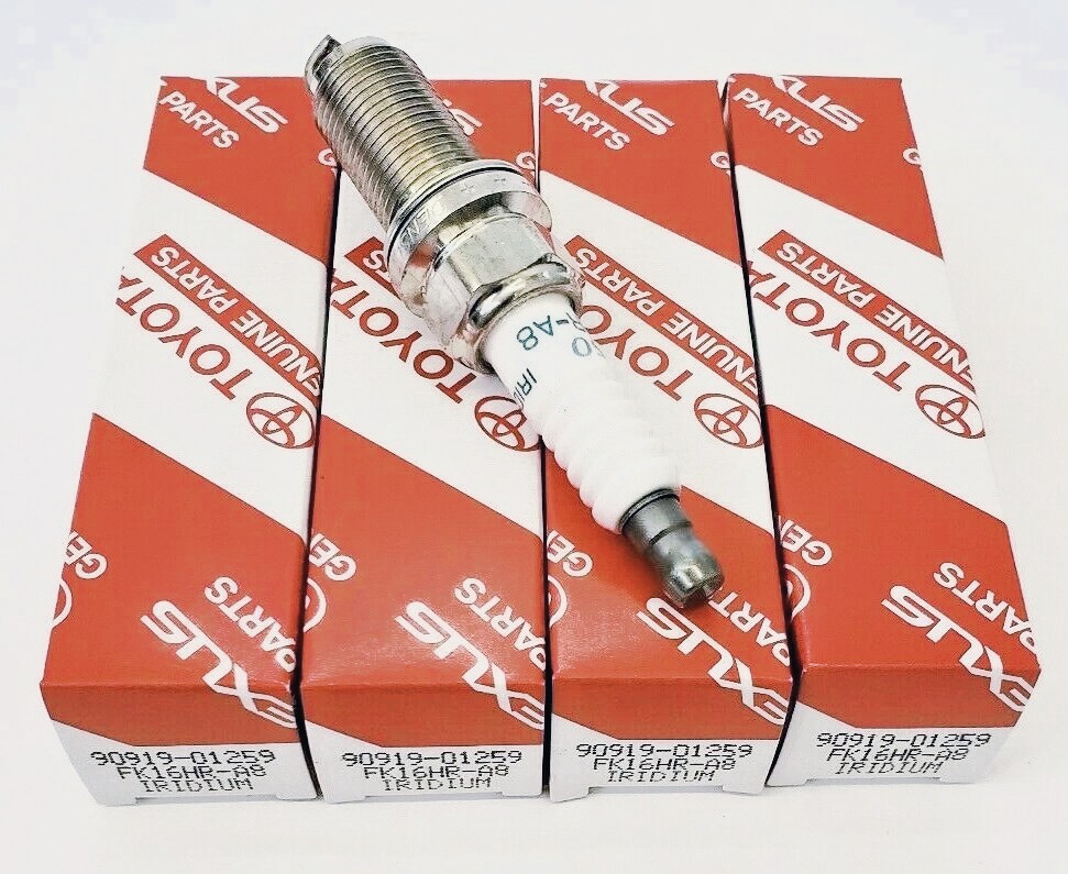 New 4Pcs 90919-01259 Iridium Spark Plug for 2013-2018 Lexus NX300H Camry 2.5L
