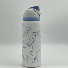 Owala 32 oz Water Bottle Tied And True Blue Bows Limited Edition FreeSip