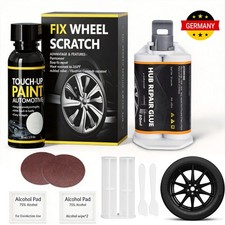 Felgen Reparatur-Set Aluminiumlegierung Risse Dellen Kratzerentferner Kit PKW DE