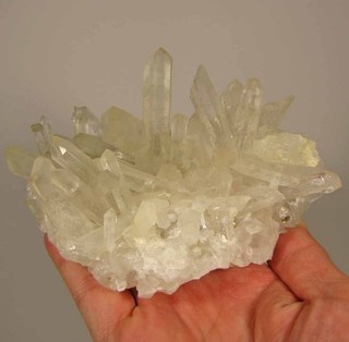 5.1" QUARTZ Crystals Cluster Madagascar 1 lb.