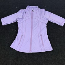 Lululemon Define Jacket Women s Size 10 Luon Purple Full Zip Thumbholes