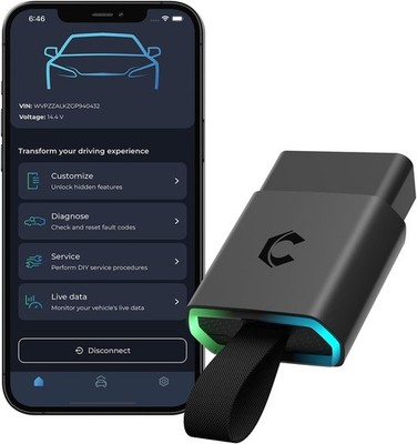 Carista EVO - Bluetooth OBD2 Scanner - Car Diagnostic Tool & Code Black