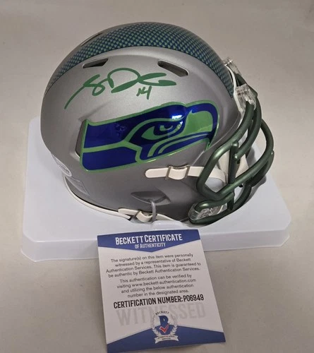 Sam Darnold Signed Seattle Seahawks Alt Riddell Speed Mini Helmet Beckett Auto