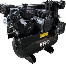 30 Gal 14HP 180PSI Gas Powered Air Compressor & 6000W Generator & 200A Welder