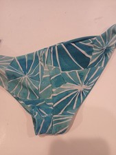 NEW Unbranded Aqua Tie Dye 2 Piece Bikini Set Tie Front and Sides Size Small