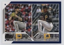 2023 Topps Update Retail Royal Blue Colin Holderman Yerry De Los Santos 19h2