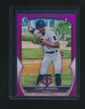 YILBER HERRERA 2023 BOWMAN CHROME 1ST FUCHSIA REFRACTOR RC 171/199 #BCP-86