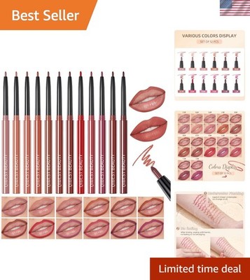 Perfect Gift: 12 Color Lip Liner & Crayon Lipstick Set - For Every Occasion