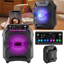 8'' Portable Bluetooth Speaker Subwoofer Heavy Bass Party Sound System FM DJ USB