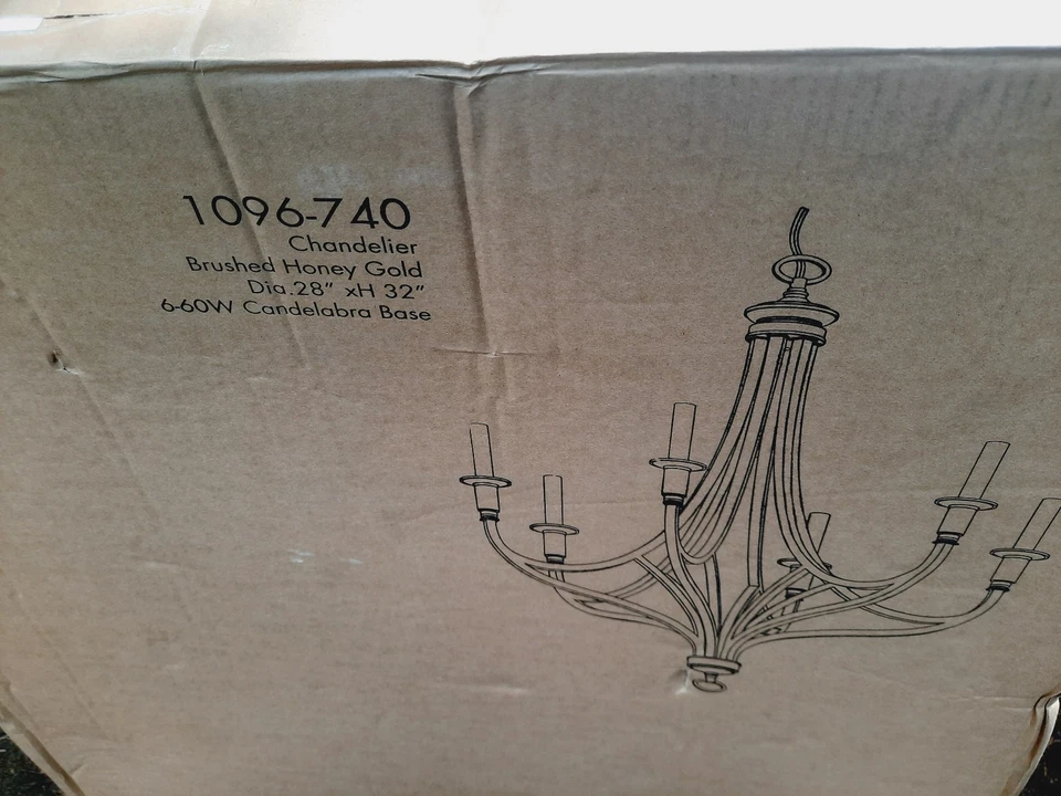 Люстра Minka Lavery Covent Park 6 ламп 28 дюймов медовое золото - 1096-740 - Изображение 2 из 4