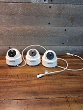 3 Pack Indoor/Outdoor ZMODO ZP-IDQ1D W Security Camera 720p Wifi HD Dome Tested