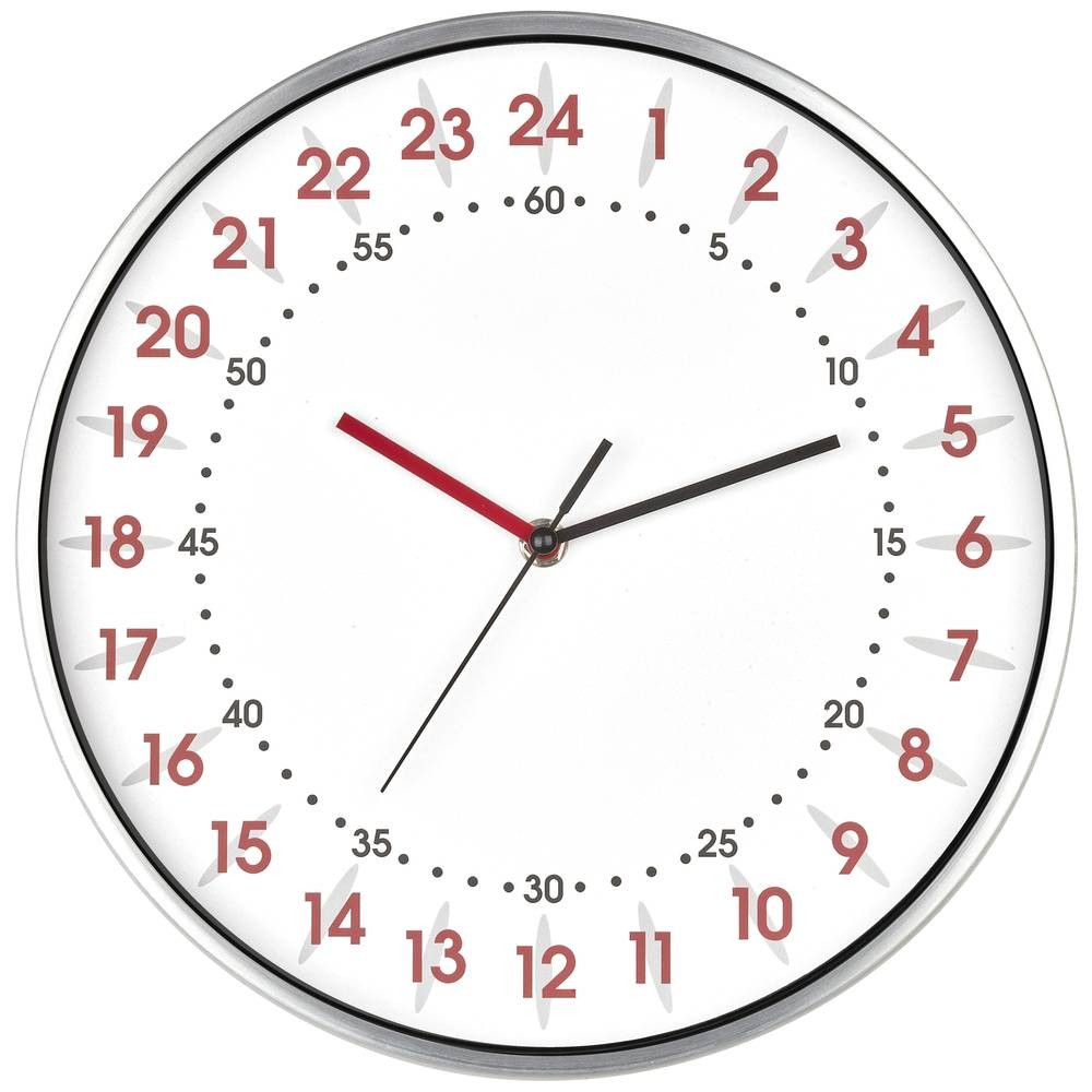 Horloge murale silencieuse TFA Dostmann 30.4 cm pour bureau et chambre