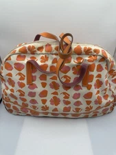 Jack Gomme Multicolor Floral Fabric Canvas Weekend Duffel Bag