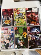 Nintendo Switch EMPTY Case Only- Lot of 6 NO Games, Super Mario Bros  MORE