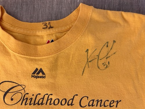 Tampa Bay Rays Autographed Adult Lg Xavier Cedeno Childhood Cancer Awareness - Picture 2 of 4