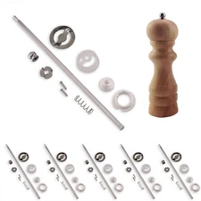 9 Inch Salt and Pepper Mill Project Kit, 6 Pack, Legacy Woodturning