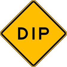 Lyle W8-2-24Ha Dip Traffic Sign, 24 In Height, 24 In Width, Aluminum, Diamond,