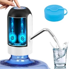 5 Gallon Water Pump, Water Dispenser for 5 Gallon Bottle, USB Rechargeable Water