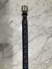 Nola Couture Boys Belt Size 24 - Navy Multi Fleur De Lis
