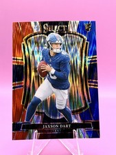 2025 Select Jaxson Dart BLUE & RED SHOCK Prizm Rookie RC #193 GIANTS NM-MT