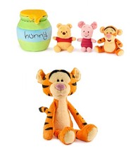 GUND Disney Official Plush Bundle, 8" Winnie the Pooh Playset and 15" Tigger