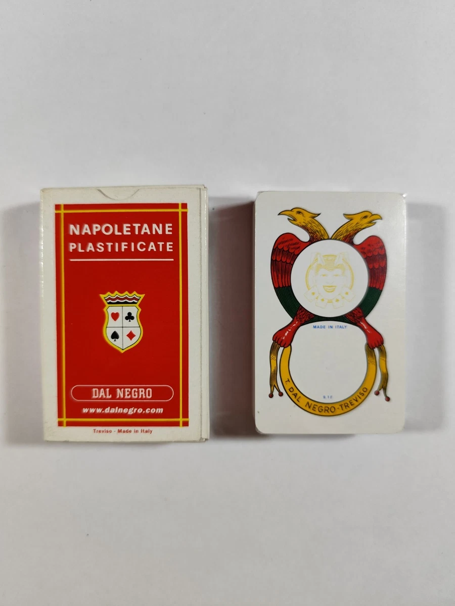 Carte Da Gioco Dal Negro Toscane Italia – Mazzo Rosso In Carta Duplex – Made In Italy