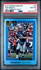 2017 Panini Donruss Tom Brady 1981 Tribute Holo /100 #32 PSA 8 Patriots