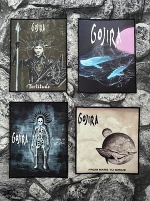 SMALL SEW ON PRINTED PATCH FOR BATTLE JACKET VEST ~ BUNDLE ~ GOJIRA