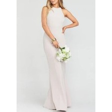 NEW Show Me Your Mumu SMYMM Chicago High Neck Gown in Show Me The Ring Sz L