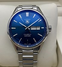 *Box/Papers 2019/RRP £3950* Tag Heuer Carrera Day-Date Blue 41mm WAR201E