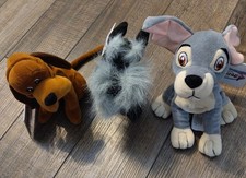 Vintage Disney Store Lady and The Tramp Mini Bean Bags Set of 3 Brand New