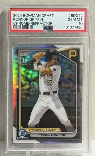 2024 Bowman Draft Konnor Griffin 1st Chrome Refractor PSA 10 GEM MINT BDC-22 🔥