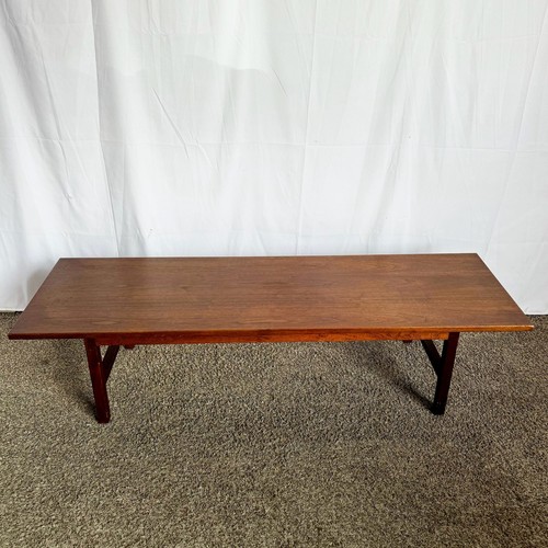 Mid Century Modern Wooden Rectangular Coffee Table - Picture 3 of 10