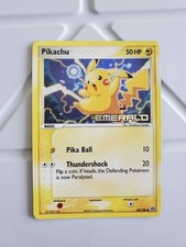 Pikachu 60/106 Emerald Reverse Holo Preowned - excellent, light wear on corners on eBay