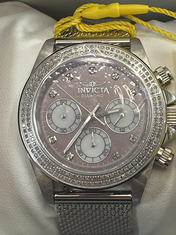 ¡Nuevo! Reloj Invicta Elite Diamante 0,88 quilates Diamante Madreperla Esfera 44 mm Foto 3 de 4
