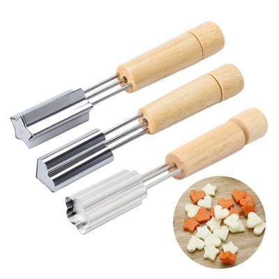 Fruit Vegetable Cutter Shapes Set, Mini Pie and Cookie Stamps Mold 8pcs