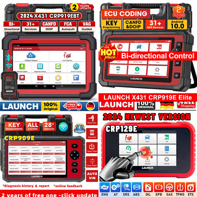 LAUNCH CRP919E BT/CRP909E Profi KFZ OBD2 Diagnosegerät ALLE SYSTEM ECU Coding