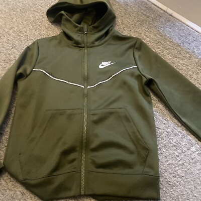 Nike Kid tracksuit Top Khaki Green Size Small UK