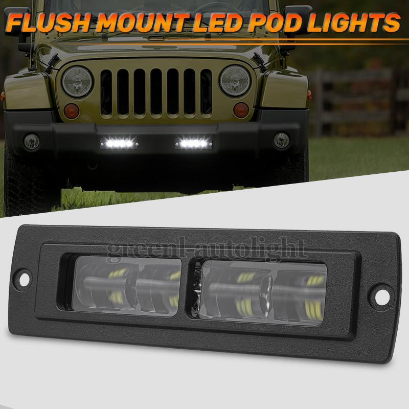 4 800W LED Work Light Bar Spot Pod Fog Driving Lamp Offroad UTE ATV