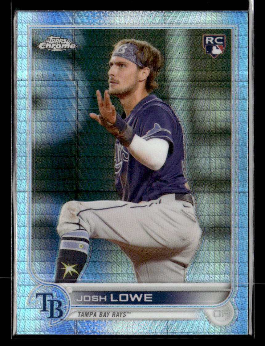 2022 Topps Chrome Sonic #83 Josh Lowe Prism Refractor RC