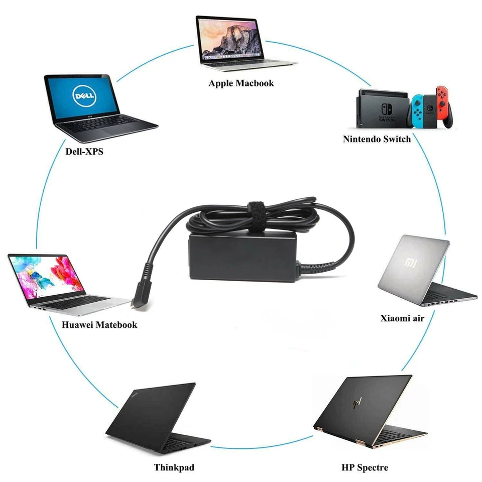 Power Adapter Charger for Lenovo IdeaPad Slim 5-13 14 15 16 5-13ITL6 5-13IML05 - Image 3 of 4