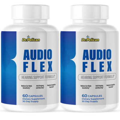 Audio Flex- Hearing Support- 2 Bottles- 120 Capsules