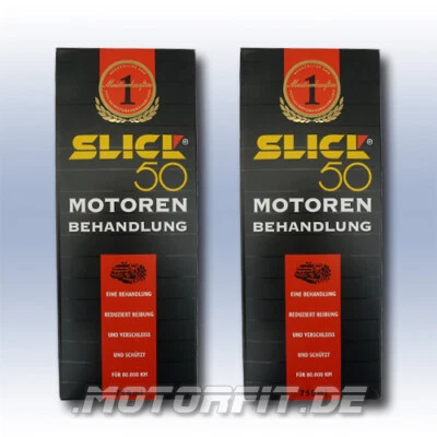 2 x SLICK50 750ml trattamento motore TEDESCO SLICK 50 motori benzina motori diesel