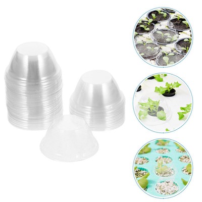  100 Pcs Isolierungsabdeckung Für Sämlinge Gartenkuppelabdeckung Gärtnertöpfe