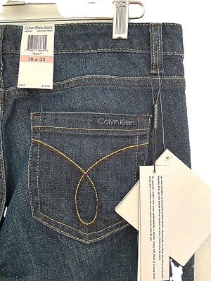 Size 10 blue denim Calvin Klein jeans skinny style