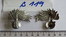 Italien M&uuml;tzen Abzeichen Metall silbern mit IR 2 St&uuml;ck (B119)